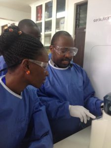 Wilber conducts TB molecular diagnostics in Moshi